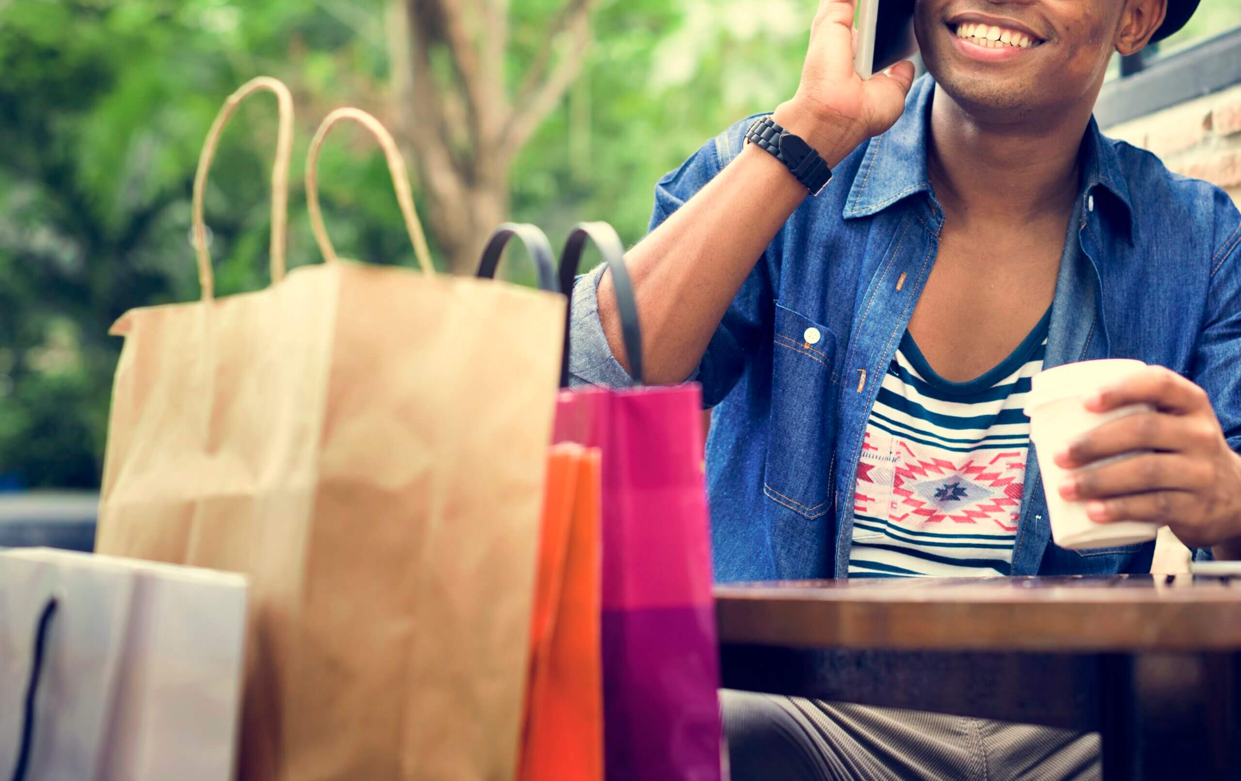 Man Shopping for private label Spending Customer Consumerism Concept
