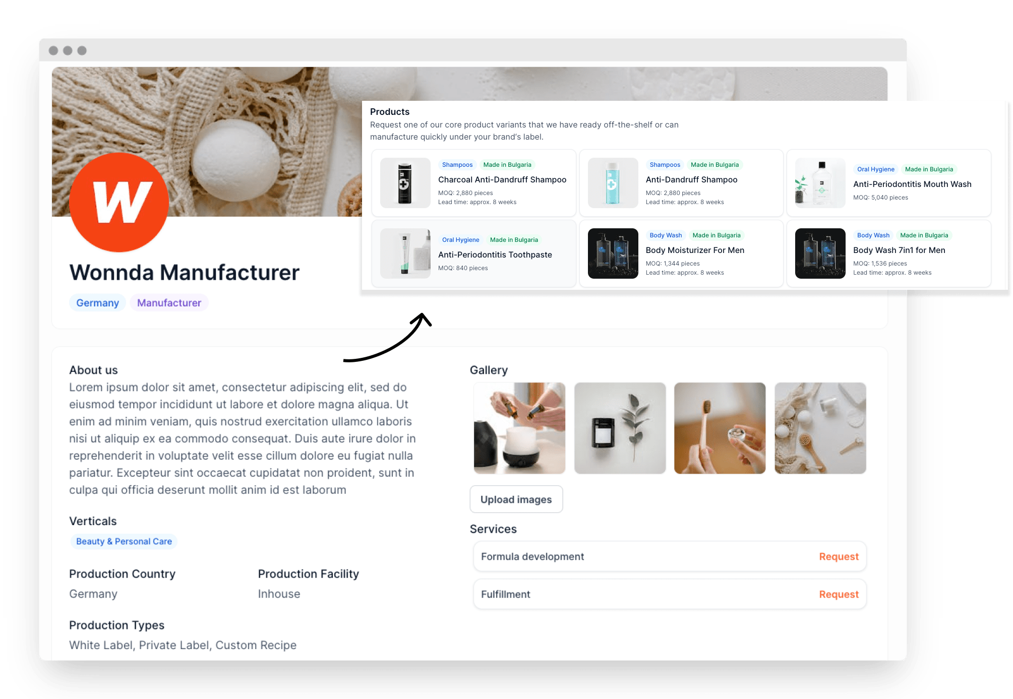 Europäische Private-Label-Plattform für Lohnhersteller