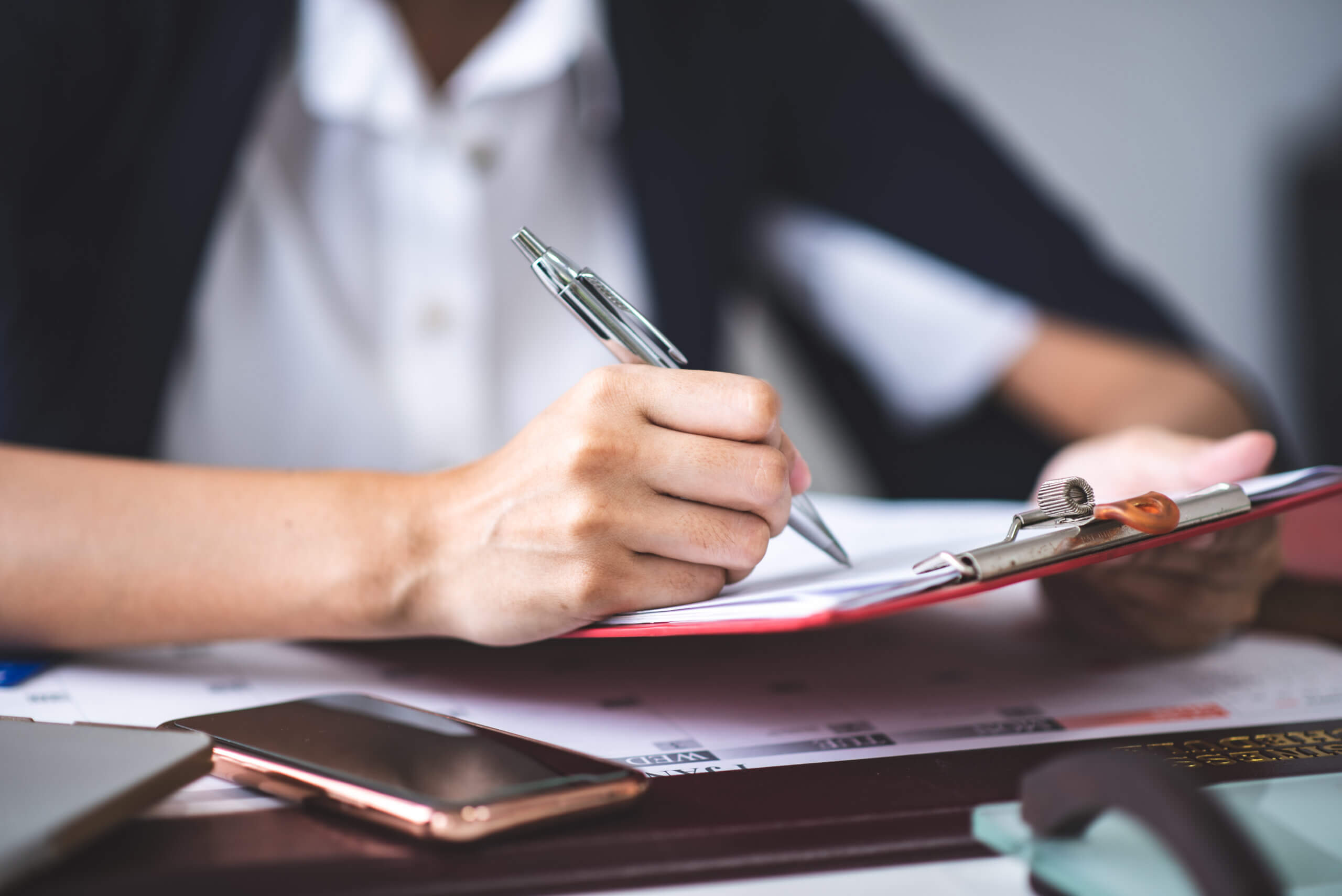 business approved stamp, permit document and certification