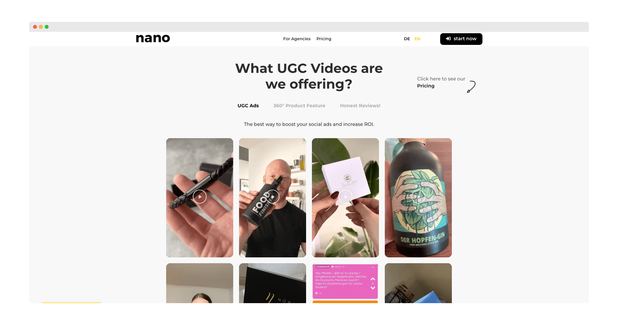 Get Nano UGC Platform
