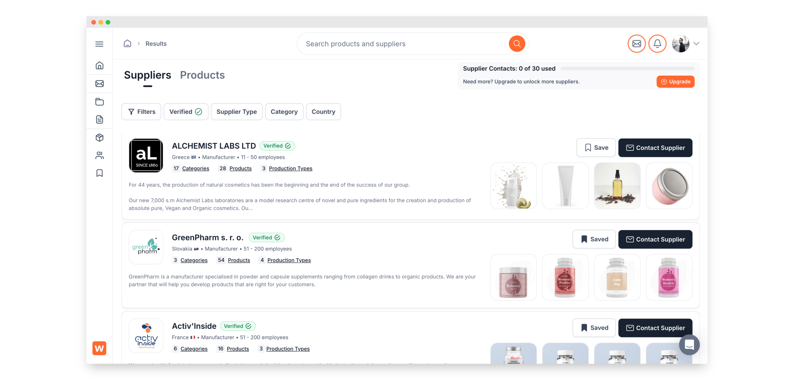 Private Label Marketplace - Supplier Directory