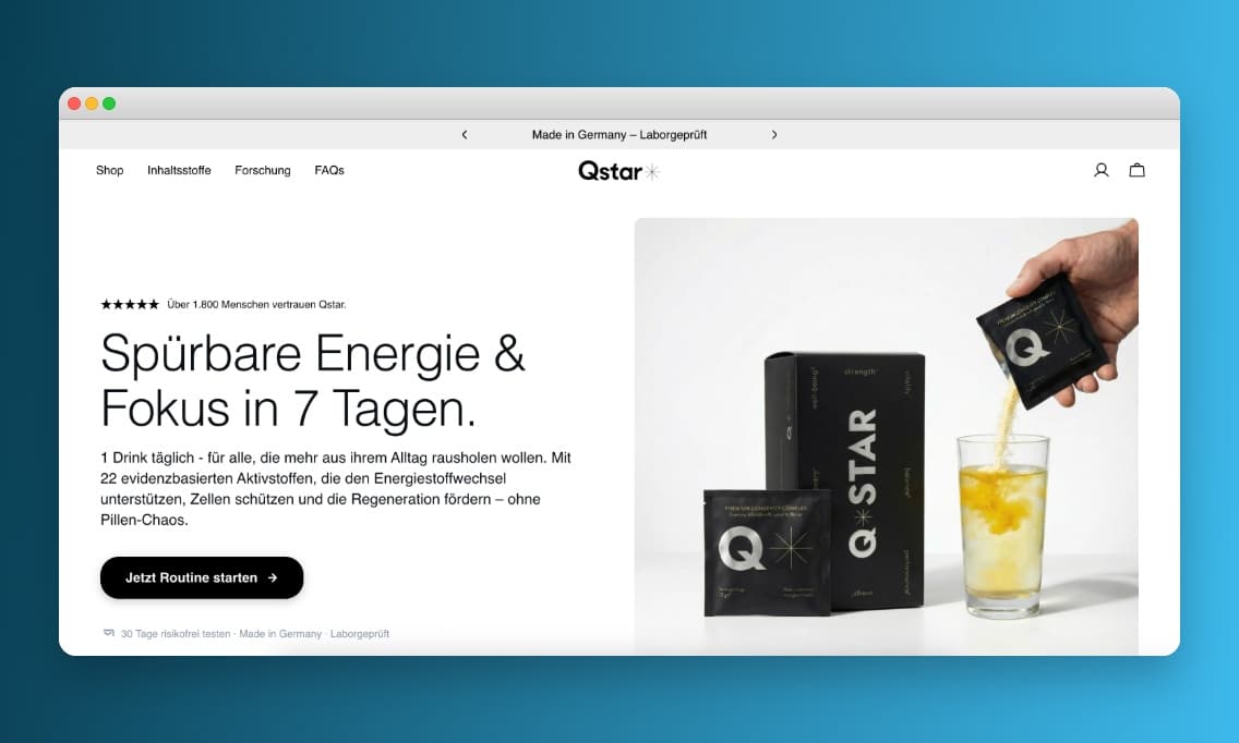qstar longevity supplement brand germany - best supplement brand germany